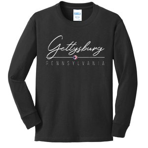 Gettysburg PA Kids Long Sleeve Shirt