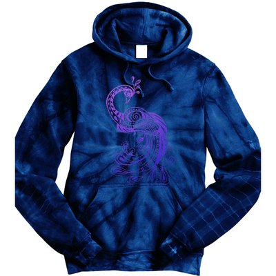 Galaxy Peacock Tie Dye Hoodie