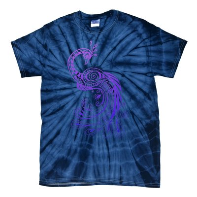 Galaxy Peacock Tie-Dye T-Shirt