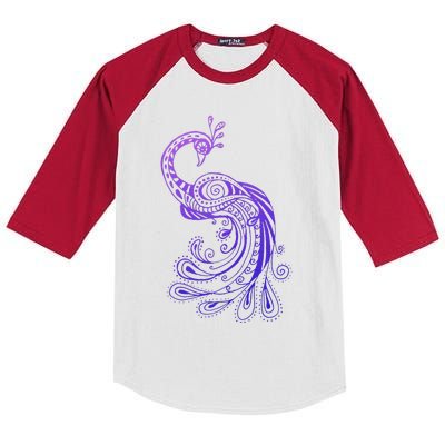 Galaxy Peacock Kids Colorblock Raglan Jersey