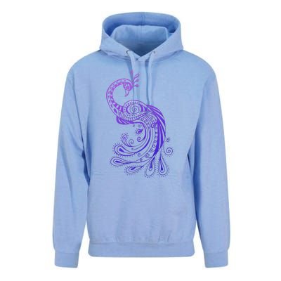 Galaxy Peacock Unisex Surf Hoodie