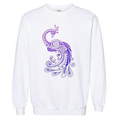 Galaxy Peacock Garment-Dyed Sweatshirt