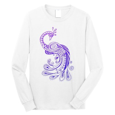 Galaxy Peacock Long Sleeve Shirt