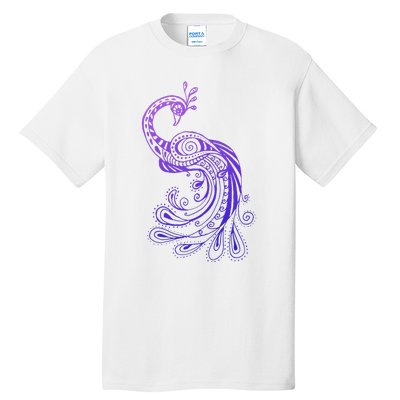 Galaxy Peacock Tall T-Shirt