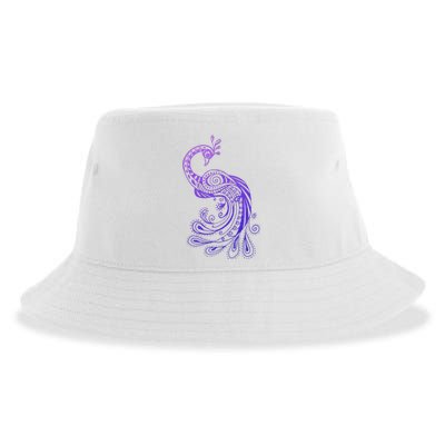 Galaxy Peacock Sustainable Bucket Hat