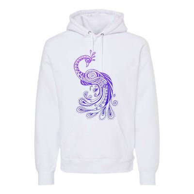 Galaxy Peacock Premium Hoodie