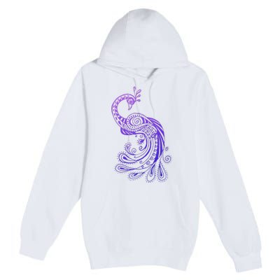 Galaxy Peacock Premium Pullover Hoodie