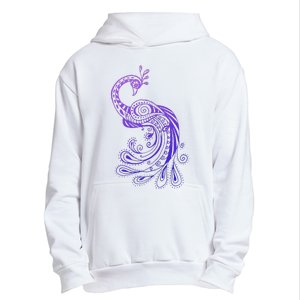 Galaxy Peacock Urban Pullover Hoodie