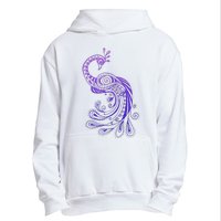 Galaxy Peacock Urban Pullover Hoodie