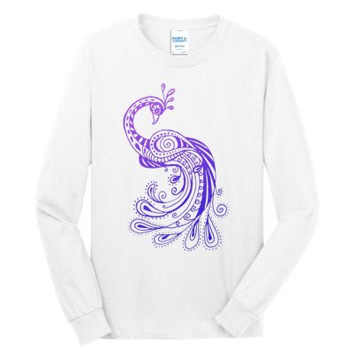 Galaxy Peacock Tall Long Sleeve T-Shirt