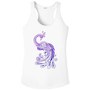 Galaxy Peacock Ladies PosiCharge Competitor Racerback Tank