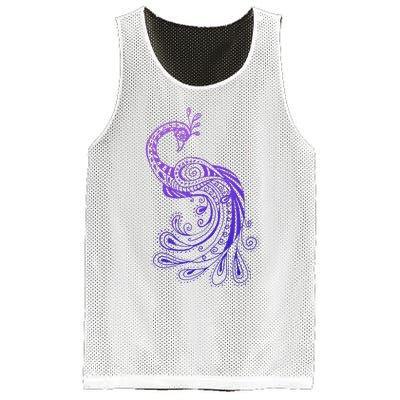 Galaxy Peacock Mesh Reversible Basketball Jersey Tank