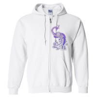 Galaxy Peacock Full Zip Hoodie