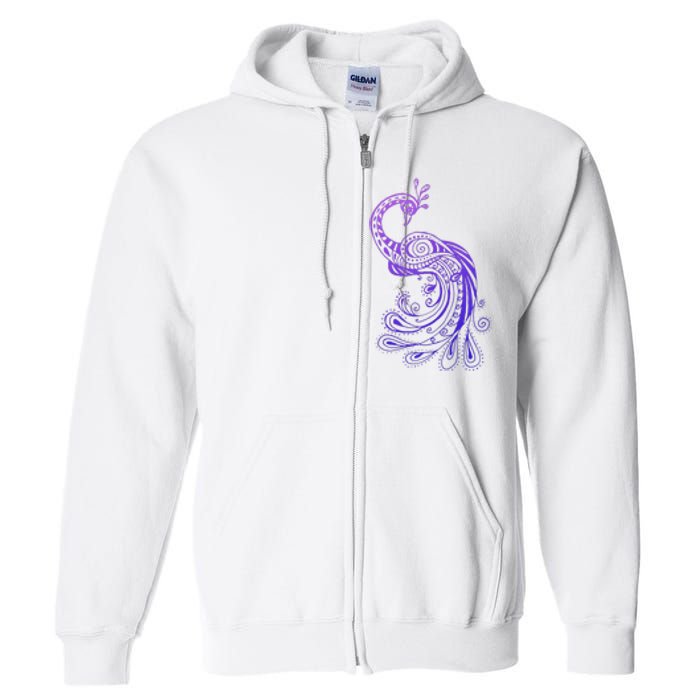 Galaxy Peacock Full Zip Hoodie