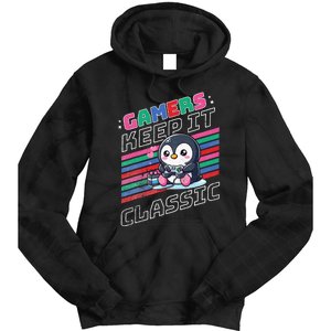 Gamers Penguin Tie Dye Hoodie