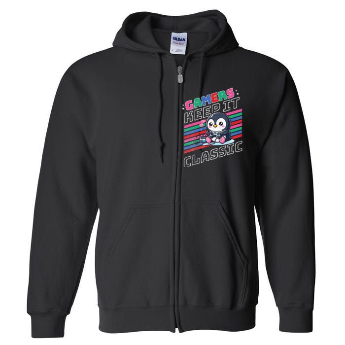 Gamers Penguin Full Zip Hoodie