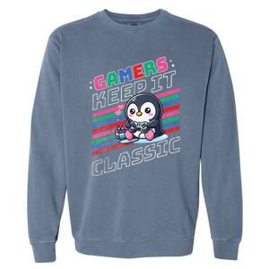 Gamers Penguin Garment-Dyed Sweatshirt