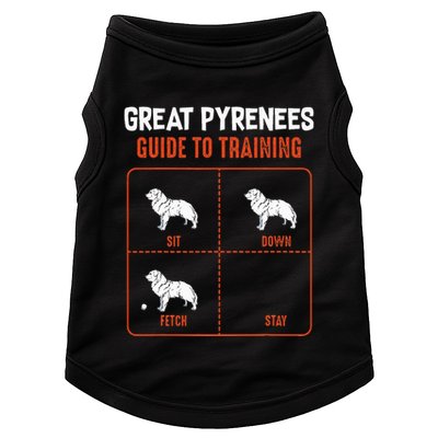 Great Pyrenees Guide To Training Funny Dog Pet Lover Doggie Tank