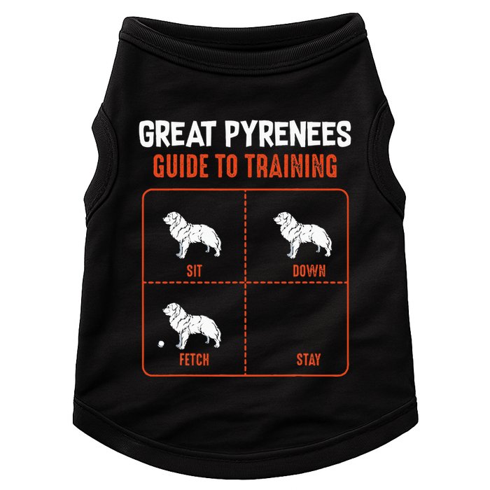 Great Pyrenees Guide To Training Funny Dog Pet Lover Doggie Tank