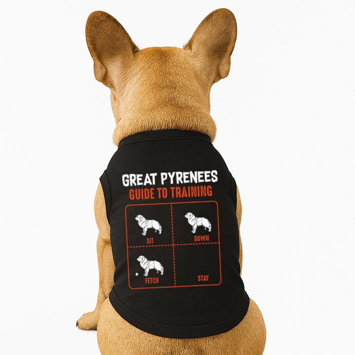 Great Pyrenees Guide To Training Funny Dog Pet Lover Doggie Tank