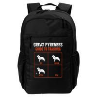 Great Pyrenees Guide To Training Funny Dog Pet Lover Backpack