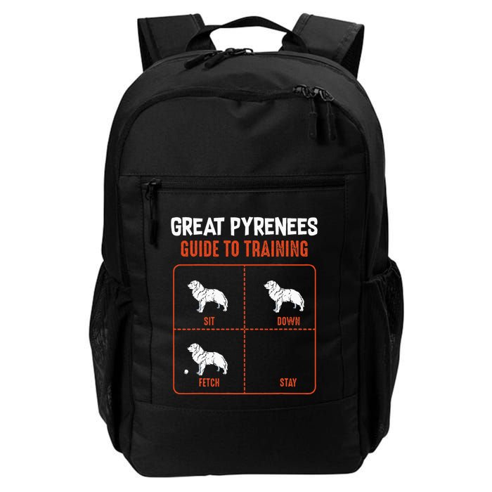 Great Pyrenees Guide To Training Funny Dog Pet Lover Backpack