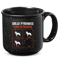 Great Pyrenees Guide To Training Funny Dog Pet Lover 15oz Campfire Ceramic Mug