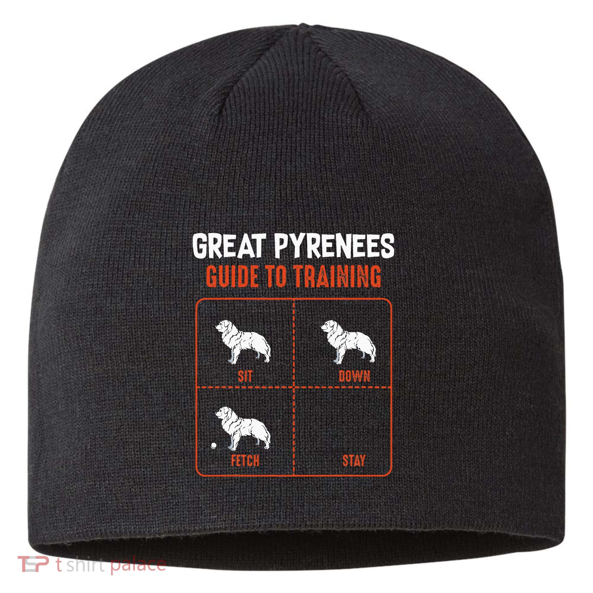 Great Pyrenees Guide To Training Funny Dog Pet Lover Sustainable Beanie