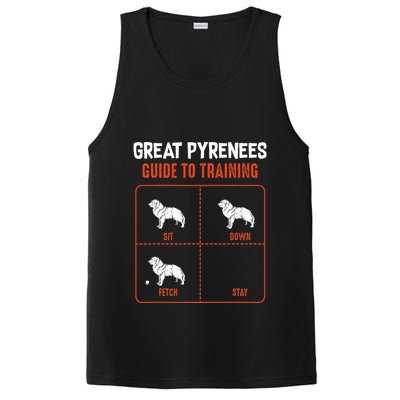 Great Pyrenees Guide To Training Funny Dog Pet Lover PosiCharge Competitor Tank