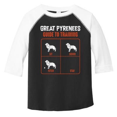 Great Pyrenees Guide To Training Funny Dog Pet Lover Toddler Fine Jersey T-Shirt