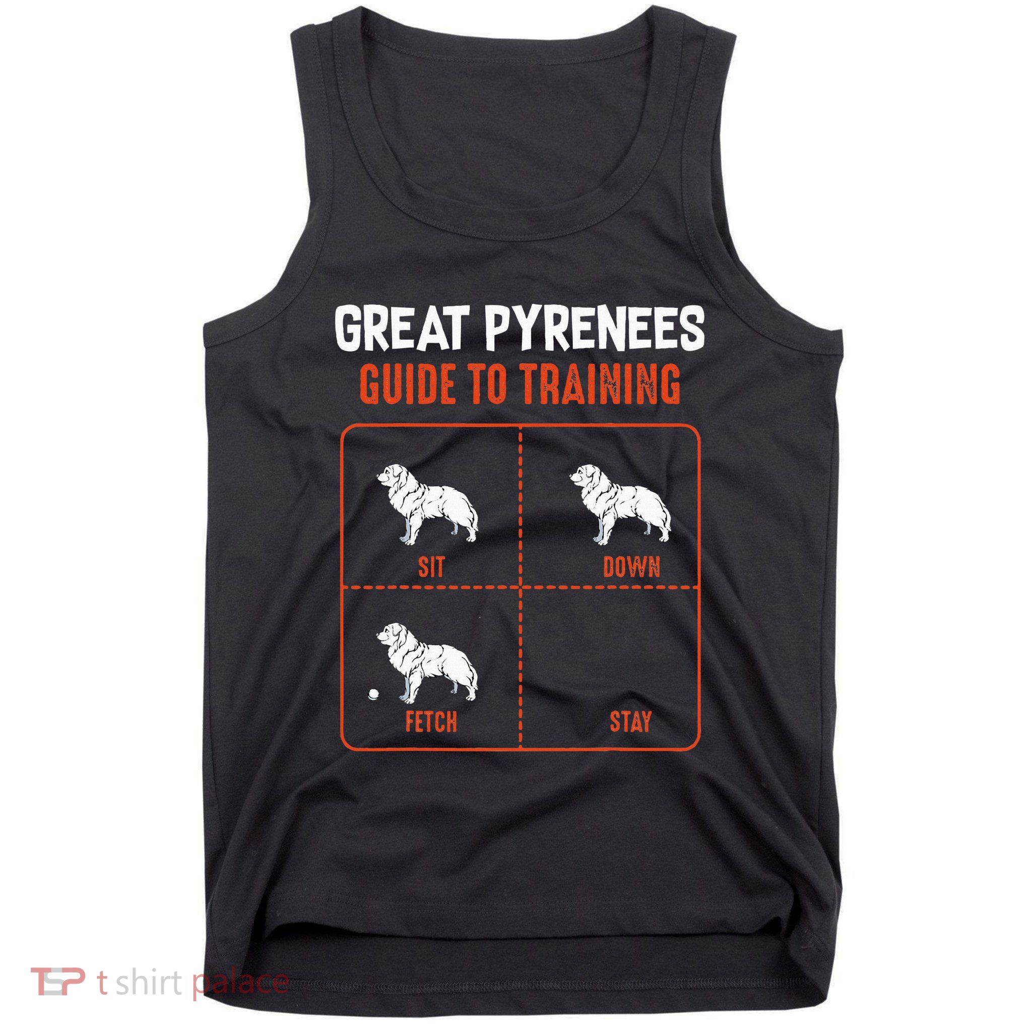 Great Pyrenees Guide To Training Funny Dog Pet Lover Tank Top