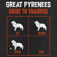 Great Pyrenees Guide To Training Funny Dog Pet Lover Golf Towel