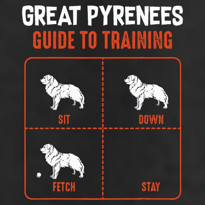 Great Pyrenees Guide To Training Funny Dog Pet Lover Golf Towel
