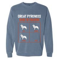 Great Pyrenees Guide To Training Funny Dog Pet Lover Garment-Dyed Sweatshirt