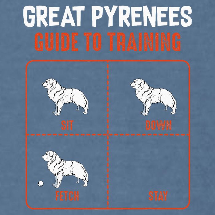 Great Pyrenees Guide To Training Funny Dog Pet Lover Garment-Dyed Sweatshirt