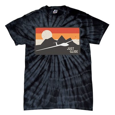 Glider Pilot Gliding Soaring Plane Tie-Dye T-Shirt