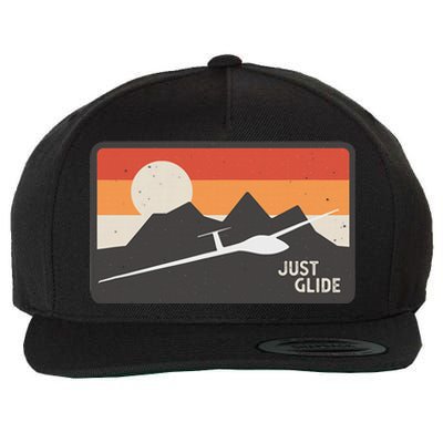 Glider Pilot Gliding Soaring Plane Wool Snapback Cap