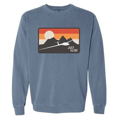 Glider Pilot Gliding Soaring Plane Garment-Dyed Sweatshirt