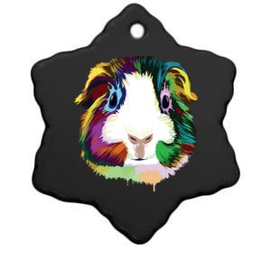 Guinea Pig Ceramic Star Ornament