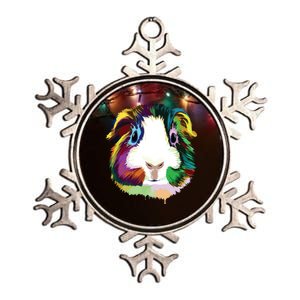 Guinea Pig Metallic Star Ornament