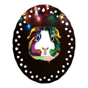 Guinea Pig Ceramic Oval Ornament