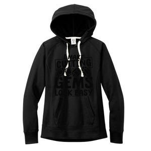 Gemcutter Precision Gemstone Jewelry Gemcutter Women's Fleece Hoodie