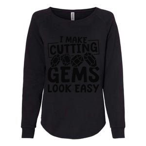 Gemcutter Precision Gemstone Jewelry Gemcutter Womens California Wash Sweatshirt