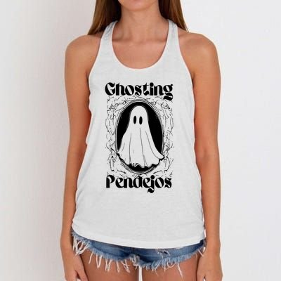 Ghosting Pendejos Women's Knotted Racerback Tank