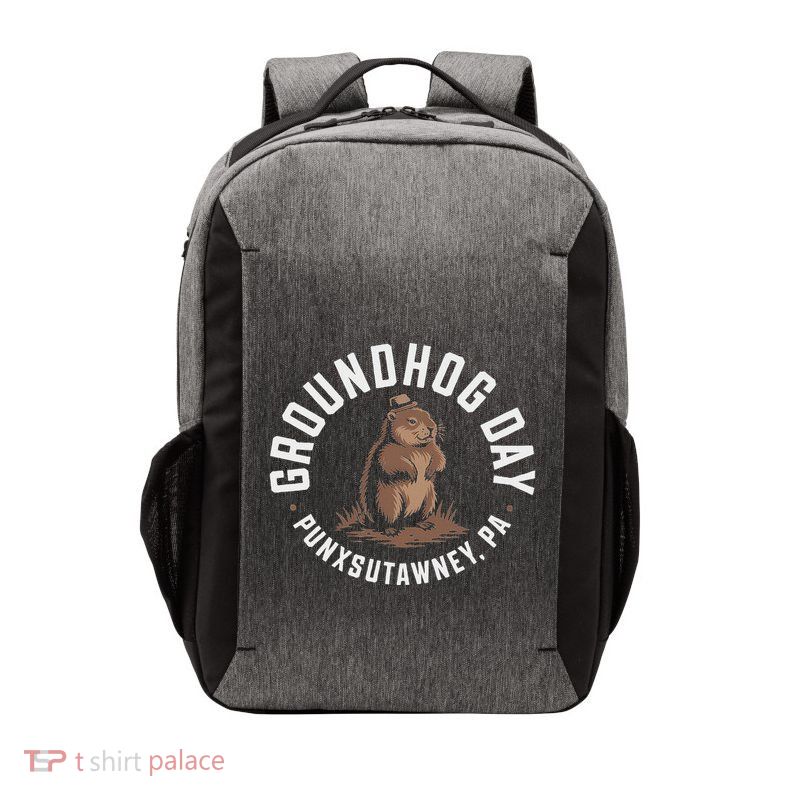 Groundhog Punxsutawney Groundhog Day Shadow Funny Vector Backpack