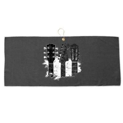 Guitar Player Gifts Rock N Roll Musician Festival Music Large Microfiber Waffle Golf Towel