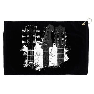 Guitar Player Gifts Rock N Roll Musician Festival Music Grommeted Golf Towel