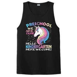 Goodbye Preschool Graduation Hello Kindergarten Prek Unicorn PosiCharge Competitor Tank