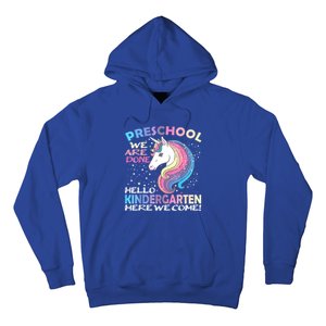 Goodbye Preschool Graduation Hello Kindergarten Prek Unicorn Hoodie