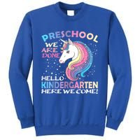 Goodbye Preschool Graduation Hello Kindergarten Prek Unicorn Sweatshirt